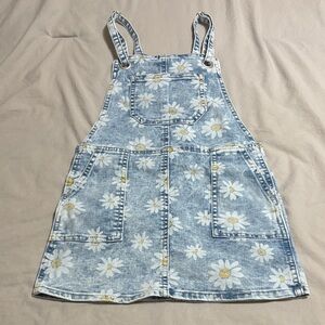 Girls Denim Overall Dress